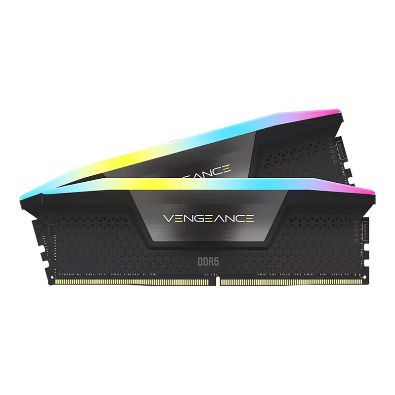 Corsair Vengeance RGB 32GB (2x16GB) C36 5600MHz DDR5 DRAM - Black (CMH32GX5M2B5600C36K)