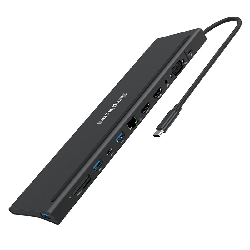 Simplecom USB C 12-in-1 Multiport Docking Station (CHN622)