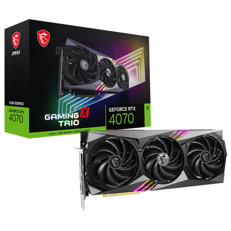 MSI GeForce RTX 4070 Gaming X Trio 12G Graphics Card (GeForce RTX 4070 GAMING X TRIO 12G)
