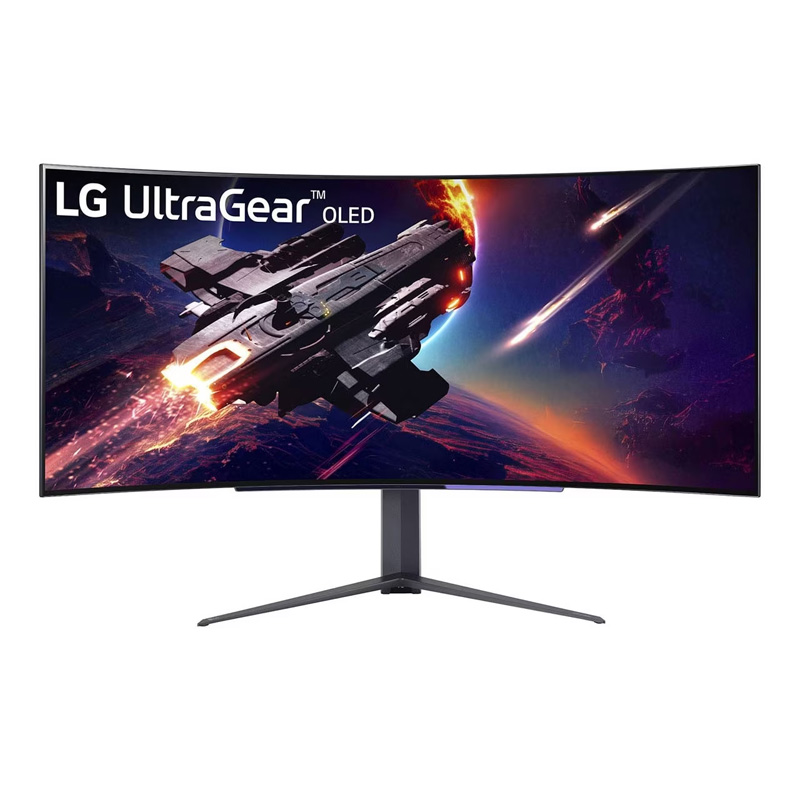 LG UltraGear 44.5in WQHD OLED 240Hz FreeSync Premium Curved Gaming Monitor (45GR95QE-B)