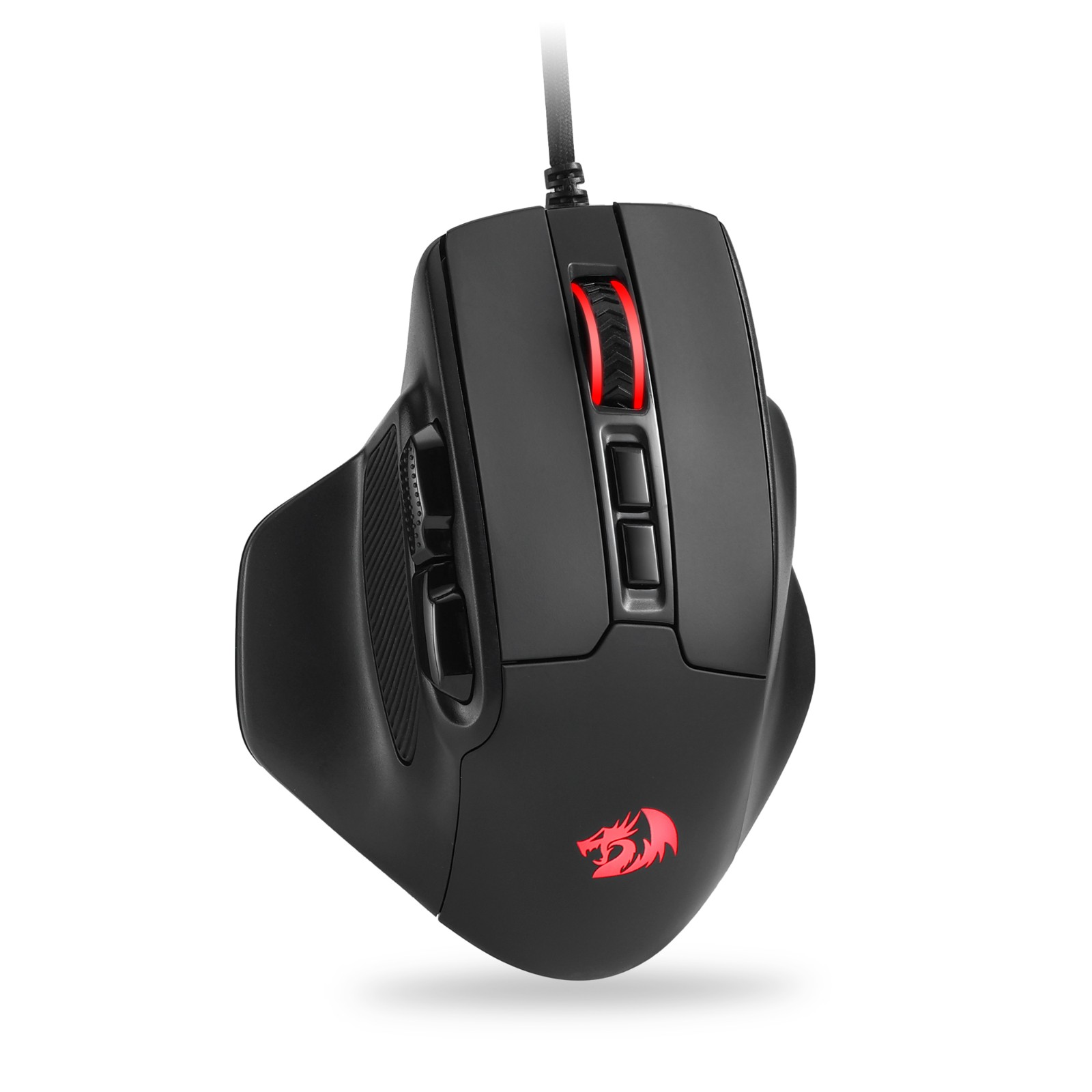 Redragon M806 Bullseye Gaming Mouse, 7 Programmable Buttons Wired RGB Gamer Mouse w/Ergonomic Natural Grip Build, Software Supports DIY Keybinds