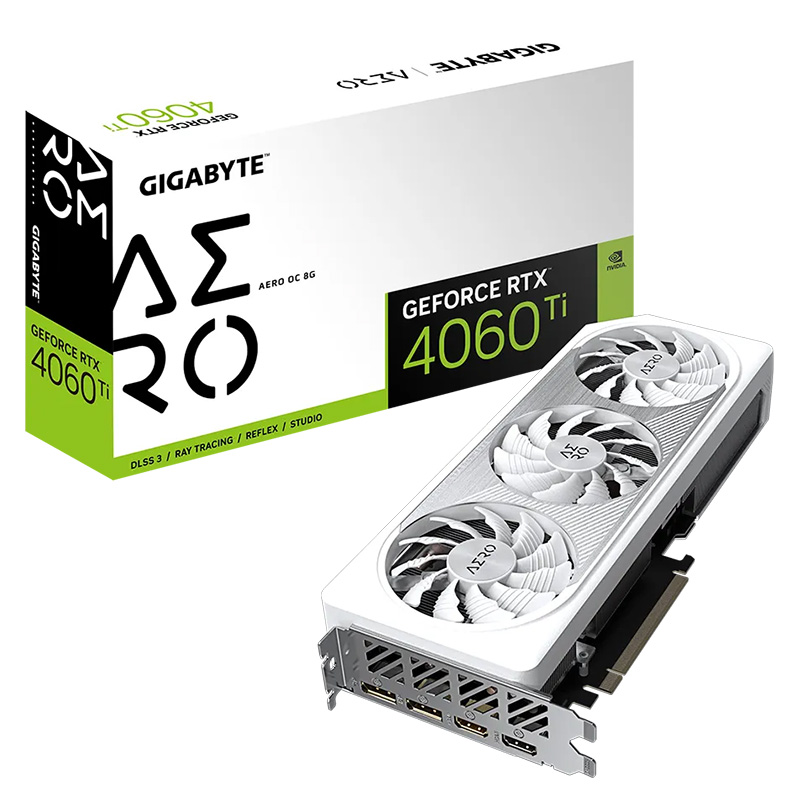 Gigabyte GeForce RTX 4060 Ti Aero OC 8G Graphics Card (GV-N406TAERO-OC-8GD)