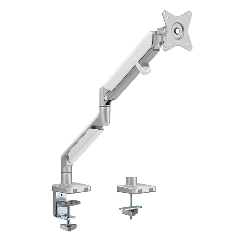 Brateck 17in-32in Single Monitor EPIC Gas Spring Aluminum Monitor Arm Gloss Grey (LDT37-C012-GG)