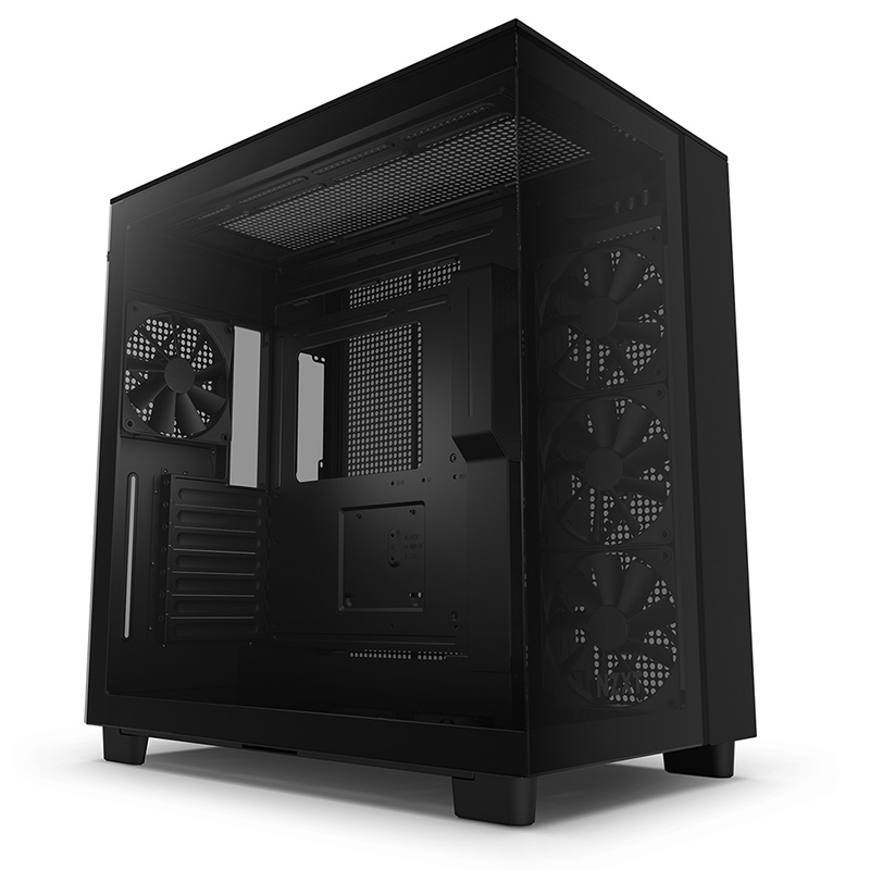 NZXT H9 Flow TG Mid Tower ATX Case - Matte Black (CM-H91FB-01)