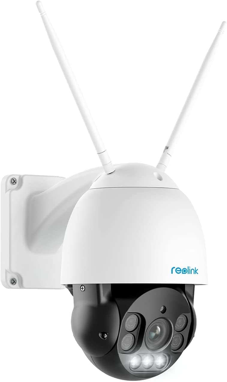 Reolink PTZ Cameras for Home Security 5MP Semi-Wireless Outdoor Security Camera System Auto Tracking 5X Optical Zoom 2.4/5Ghz WiFi RLC-523WA