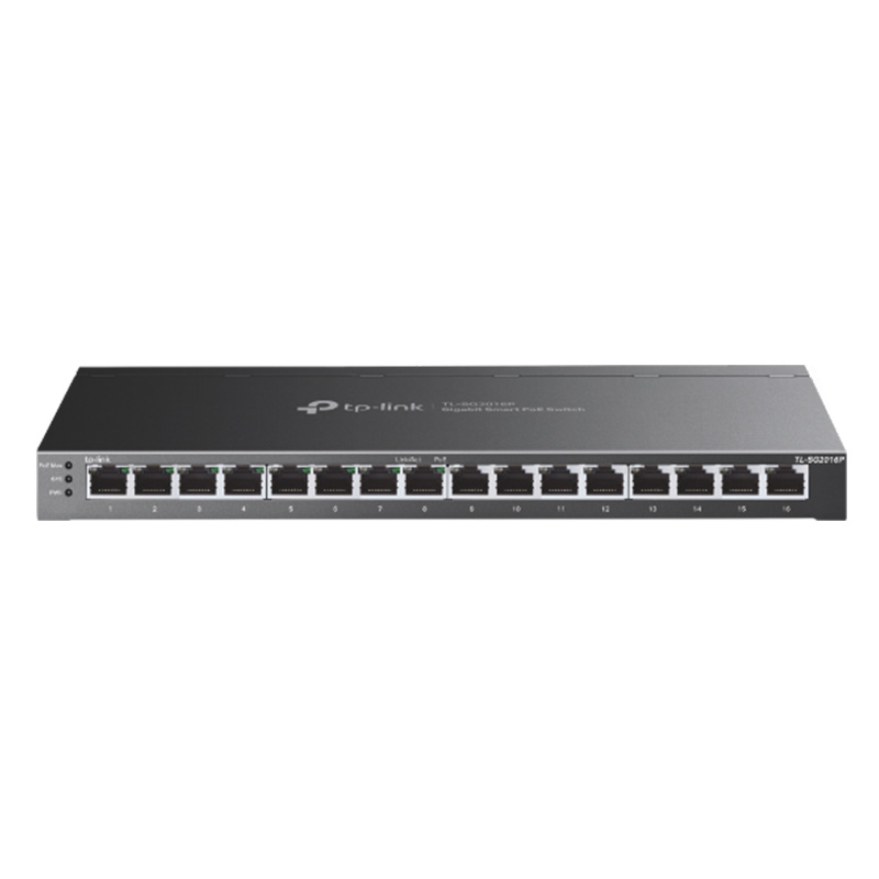 TP-Link JetStream 16 Port Gigabit Smart Switch with 8-Port PoE+ (SG2016P)