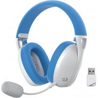 Redragon H848 Bluetooth Wireless Gaming Headset - Lightweight - 7.1 Surround Sound - 40MM Drivers - Detachable Microphone, Blue