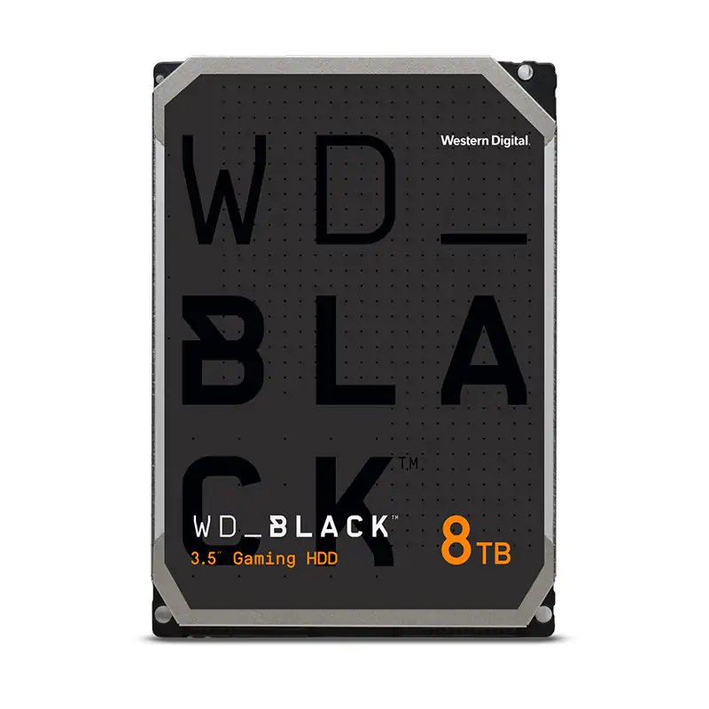 Western Digital 8TB Black 7200RPM 3.5in SATA Gaming Hard Drive (WD8002FZWX)