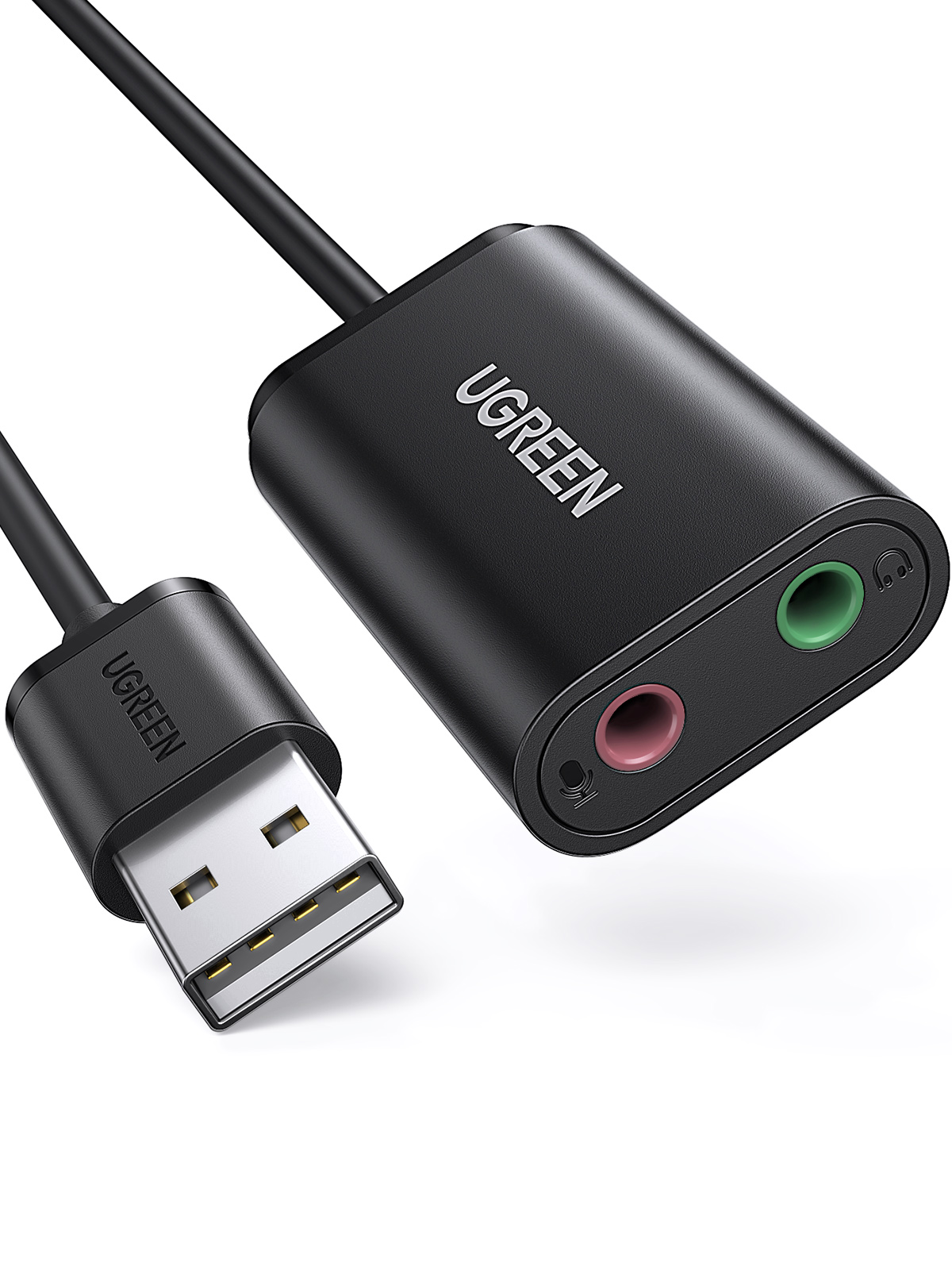 UGREEN USB 2.0 External Sound Adapter (Black)