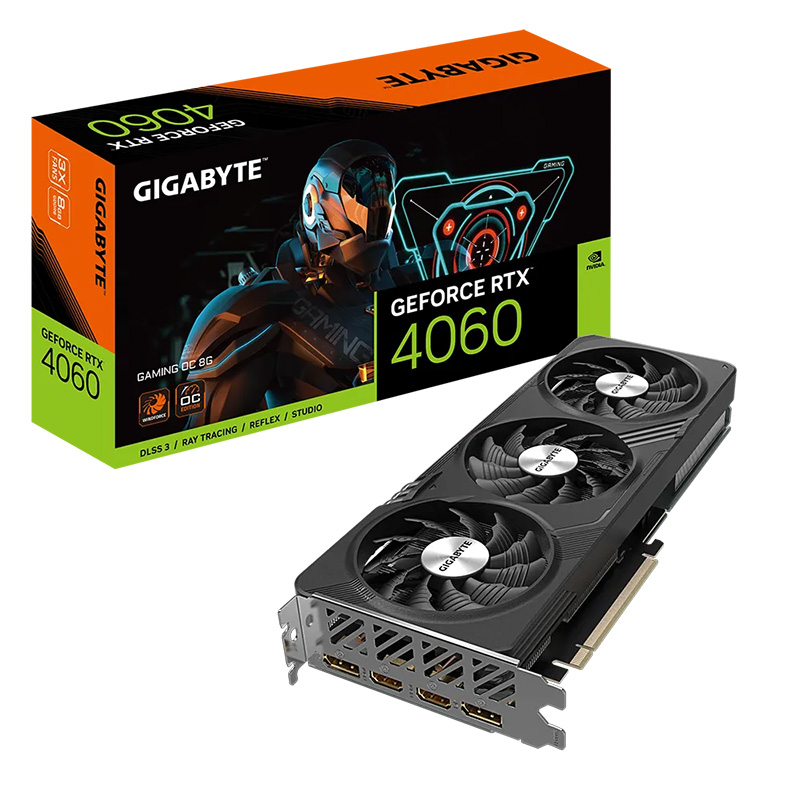 Gigabyte GeForce RTX 4060 Gaming OC 8G Graphics Card (GV-N4060GAMING OC-8GD)