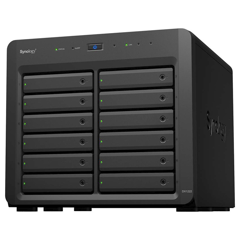 Synology Expansion Unit 12-Bay 3.5in Diskless NAS for Compatible Scalable Models - Synology Drives Only (DX1222)