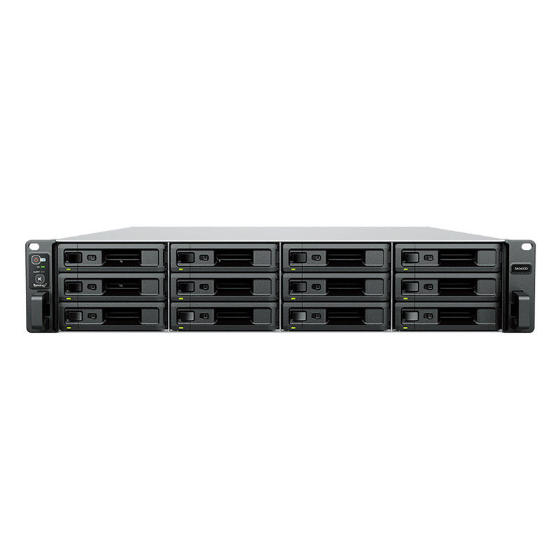 Synology Dual Controller 12 Bay 3.5in Diskless 2xGbE/1x10GbE Xeon D-1521 8GB RAM.SAS (SA3400D)