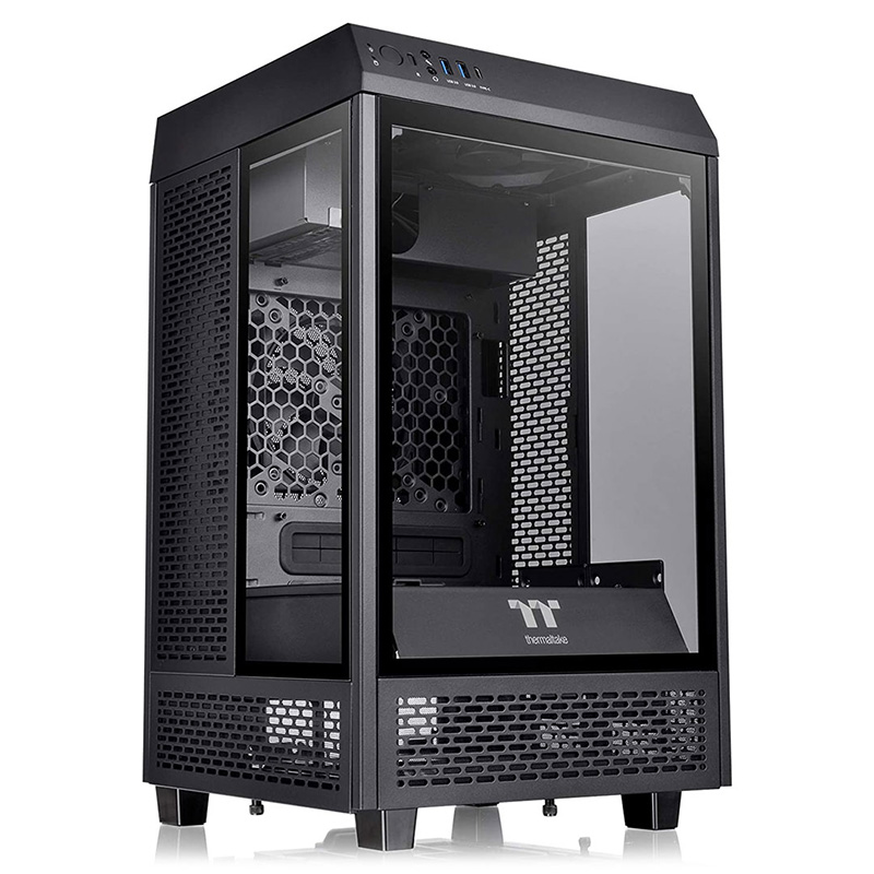 Thermaltake The Tower 100 TG Mini ITX Case (CA-1R3-00S1WN-00)