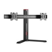 Brateck Dual Screen Classic Pro Gaming Monitor Stand Fit Most 17in- 27in Monitors Up to 7kg - Red
