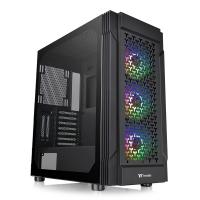 Thermaltake Versa T27 TG ARGB Mid Tower E-ATX Case - Black (CA-1W2-00M1WN-01)