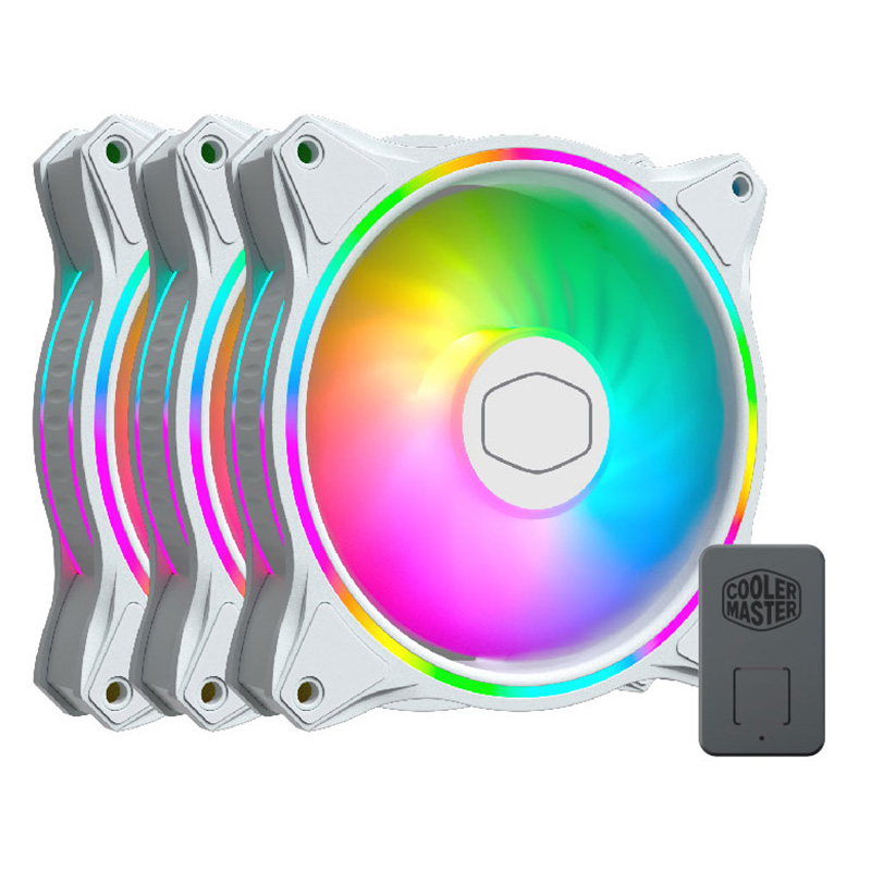 Cooler Master MF120mm Halo Dual Loop ARGB White Edition 3in1 (MFL-B2DW-183PA-R1)
