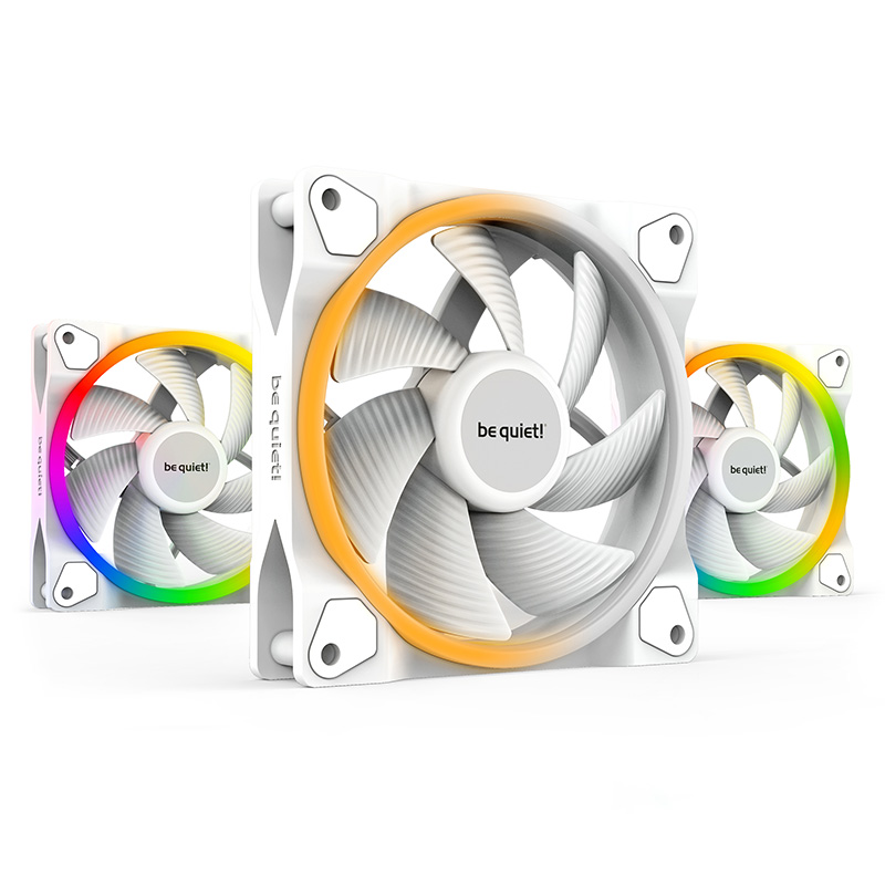 be quiet! Light Wings 120mm White PWM Fan 3 Pack (BL100)