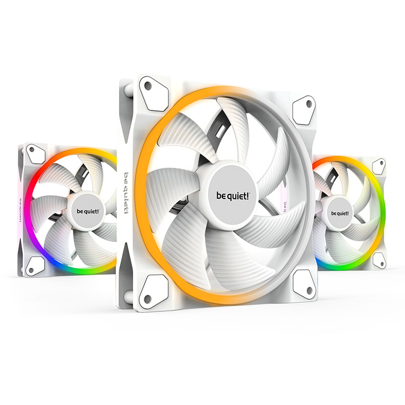 be quiet! Light Wings 140mm White PWM Fan - 3 Pack (BL102)