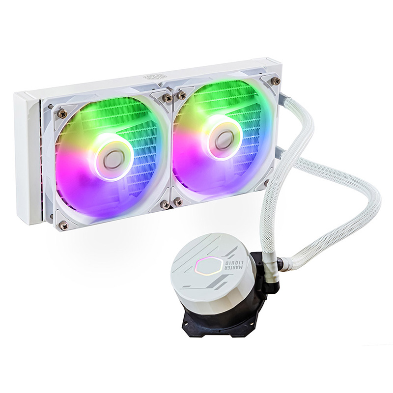 Cooler Master MasterLiquid 240L Core ARGB Liquid CPU Cooler - White (MLW-D24M-A18PZ-RW)