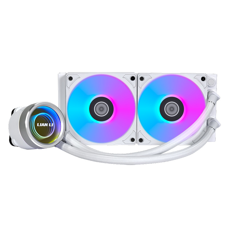 Lian Li Galahad II TRINITY 240 Closed Loop ARGB AIO LIQUID CPU Cooler - White