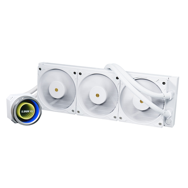 Lian Li Galahad II TRINITY Performance 360 Closed Loop ARGB AIO Liquid Double Wave CPU Cooler - White (GA2P36W.01)