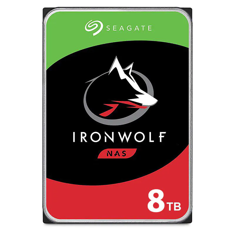 Seagate Ironwolf 8TB 7200RPM 3.5in NAS SATAIII Hard Drive (ST8000VN004) - REFURBISHED 77958