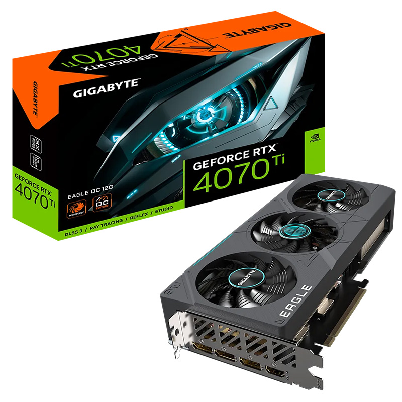 Gigabyte GeForce RTX 4070 Ti Eagle OC 12G V2 Graphics Card - OPENED BOX 75809 (GV-N407TEAGLE OC-12GD 2.0-75809)