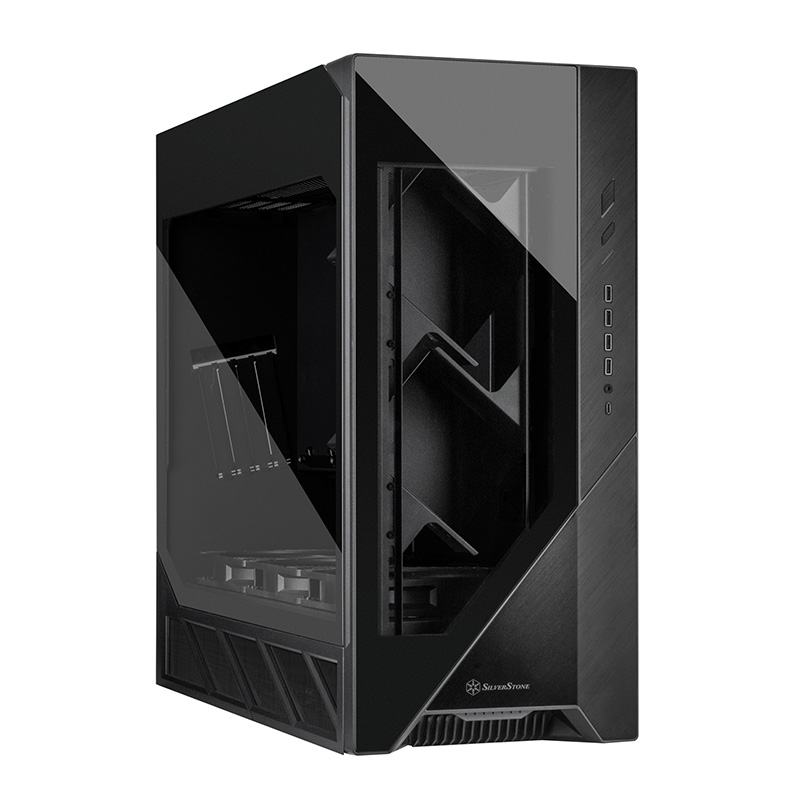 SilverStone Alta F2 Tempered Glass ATX Case - Black (SST-ALF2B-G)