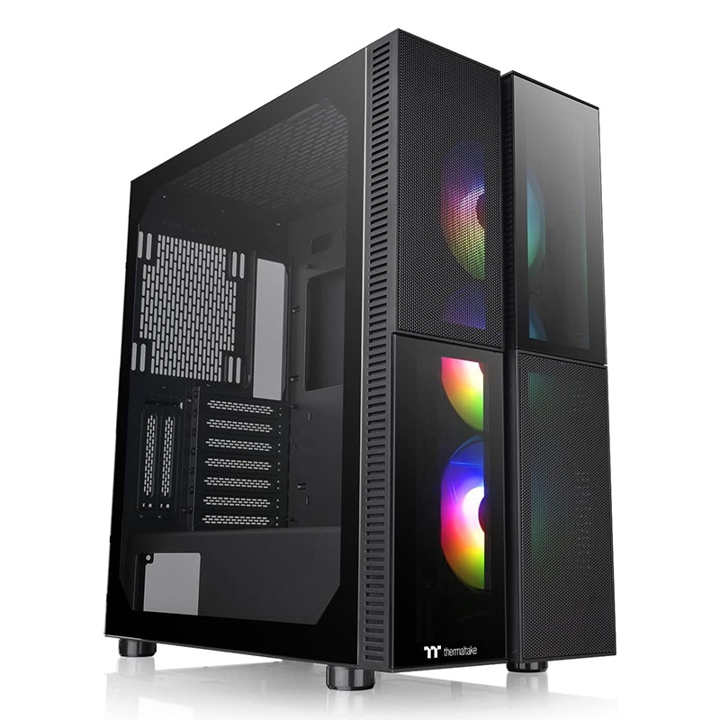 Thermaltake Versa T26 TG ARGB Mid Tower E-ATX Case - Black (CA-1W1-00M1WN-01)