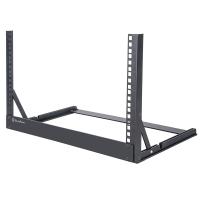 SilverStone 19in Open Frame Desktop Rack Aluminum - Black (SST-RK06U-OF)