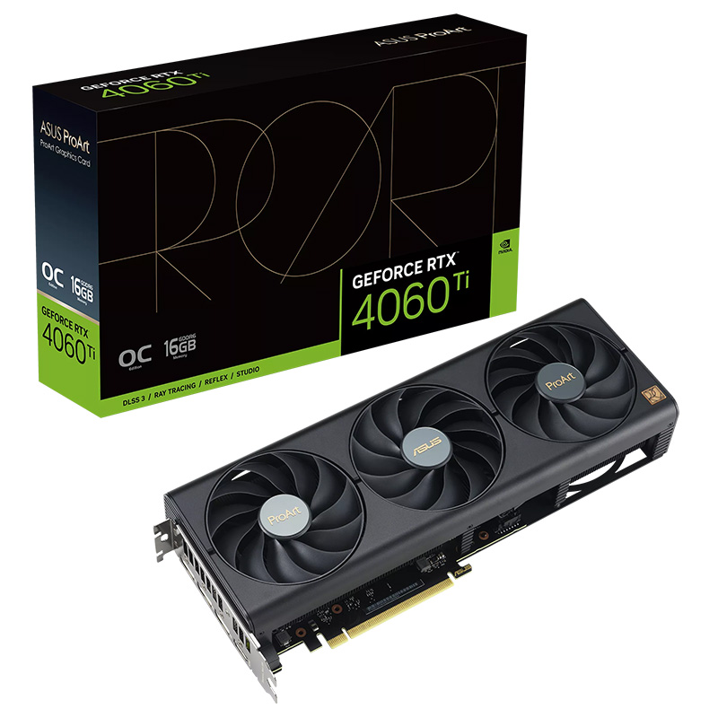 Asus ProArt GeForce RTX 4060 Ti OC 16G Graphics Card (PROART-RTX4060TI-O16G)