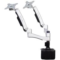 SilverStone Silver Arm Dual LCD Monitor Stand