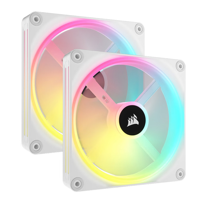 Corsair iCUE Link QX140 RGB PWM 140mm Fan - White 2 Pack (CO-9051008-WW)