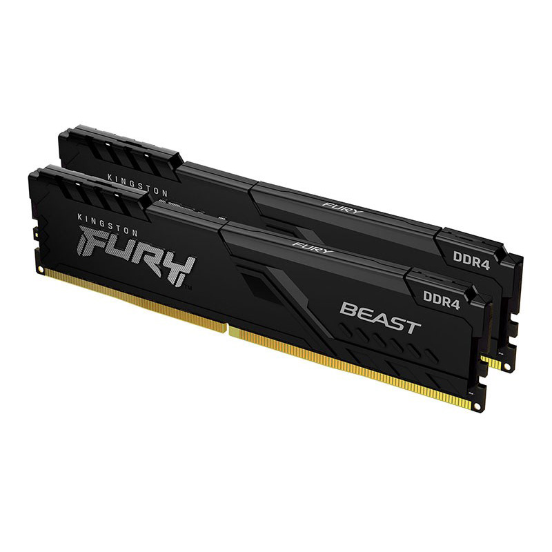 Kingston 16GB (2x8GB) KF426C16BBK2/16 FURY Beast 2666MHz DDR4 RAM - Black