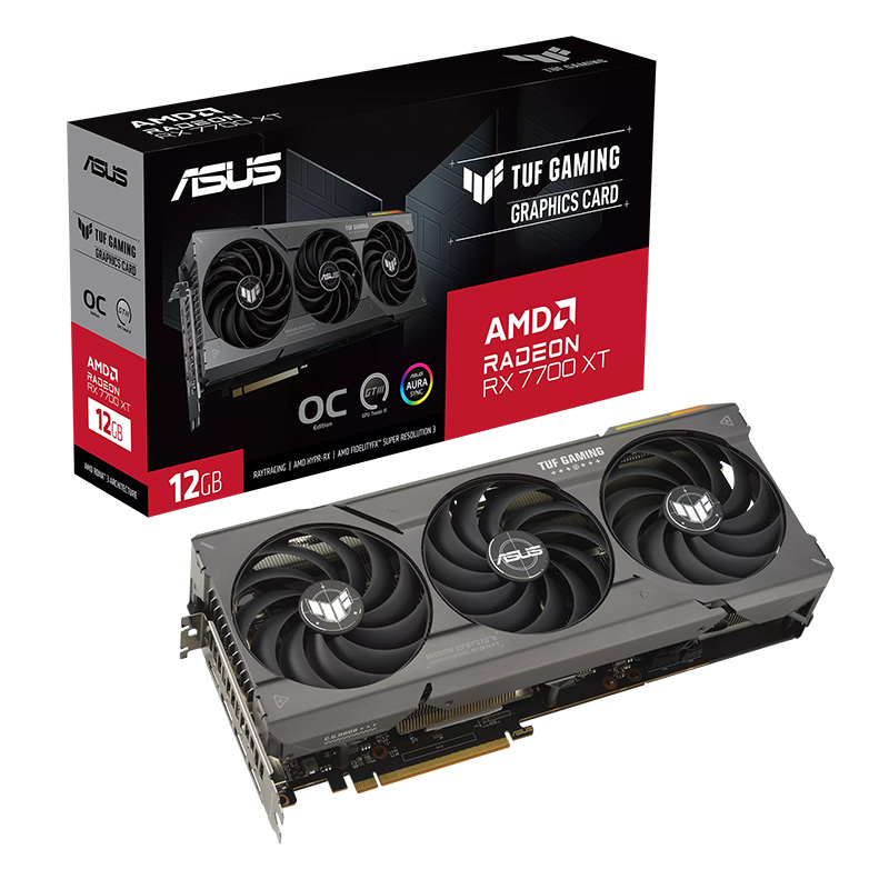 Asus TUF RX 7700 XT OC 12G Gaming Graphics Card (TUF-RX7700XT-O12G-GAMING)