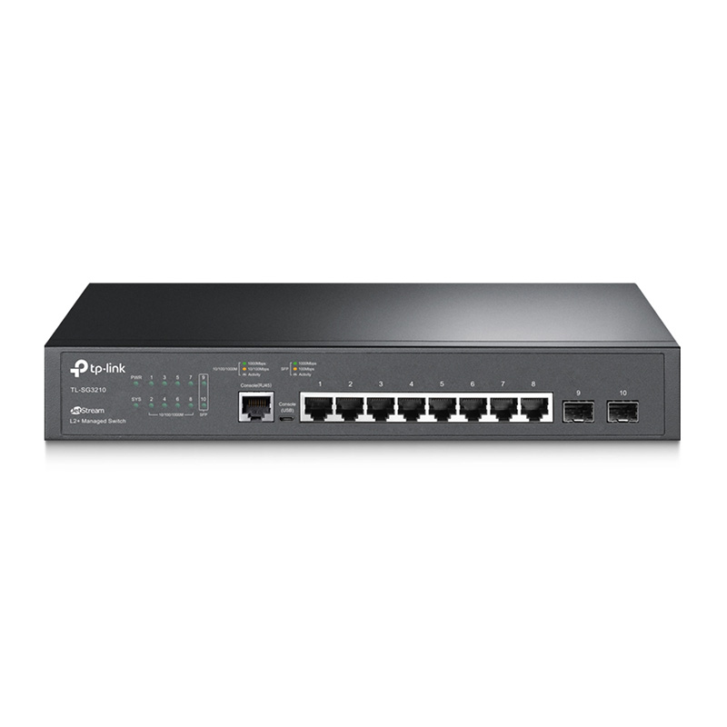 TP-Link JetStream 8-Port Gigabit L2 Managed Switch with 2 SFP Slots (SG3210)