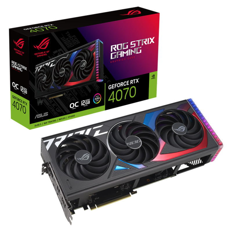 Asus ROG Strix GeForce RTX 4070 12G OC Graphics Card (ROG-STRIX-RTX4070-O12G-GAMING)