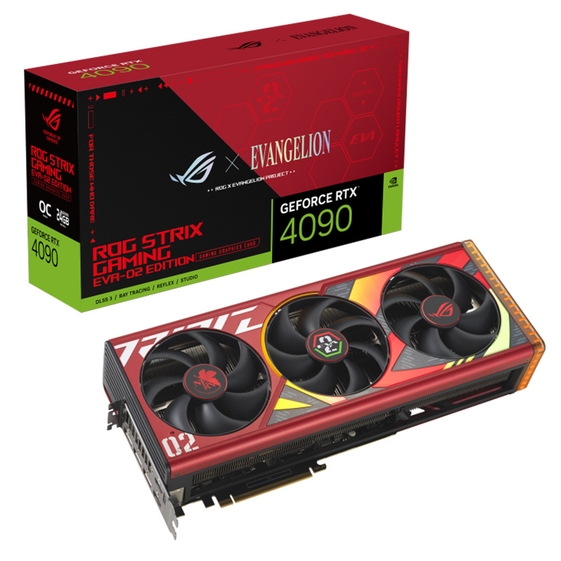 Asus ROG Strix GeForce RTX 4090 OC 24G Graphics Card EVA-02 Edition (ROG-STRIX-RTX4090-O24G-EVA-02-EDITION)