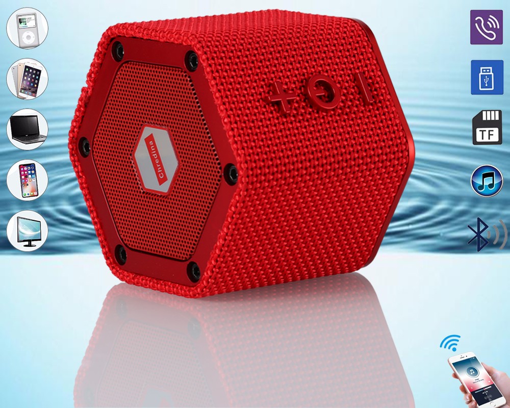 Bluetooth Speakers Wireless Speaker Handsfree Call Waterproof & Dustproof Portable Speaker Enhanced Bass Double Pairing for Party, Home Theater, Game