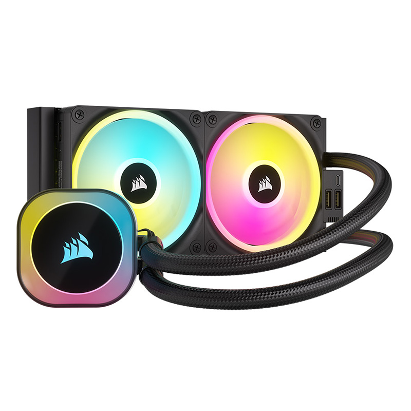 Corsair iCUE LINK H100i 240mm RGB AIO Black Liquid CPU Cooler (CW-9061001-WW)