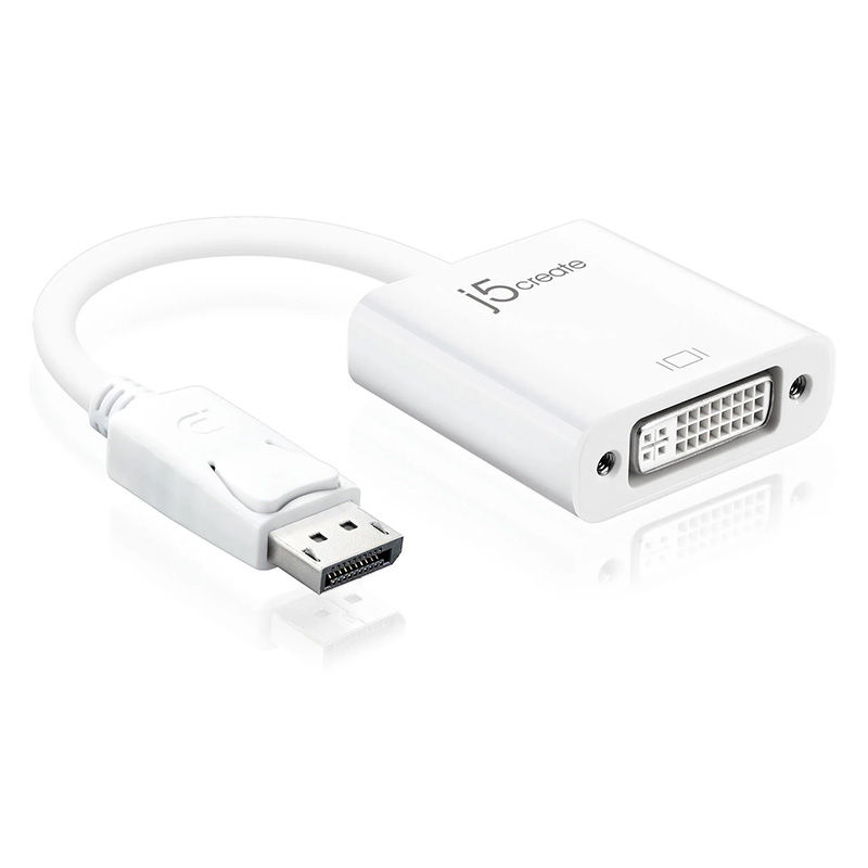 j5create DisplayPort v1.1 Male to DVI Female Adapter Cable 9cm (JDA134)