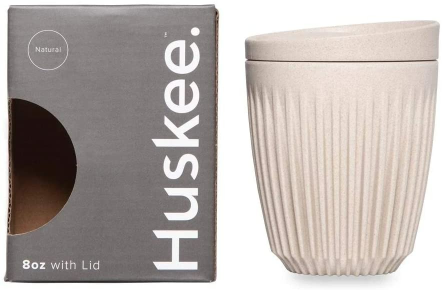 Huskee 8oz Cup & Lid Natural