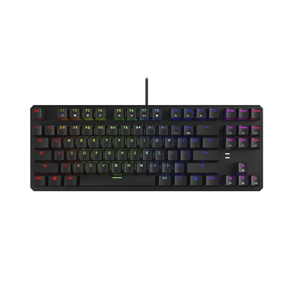 Tecware Phantom RGB 87 TKL Mechanical Hot-Swappable Gaming USB Wired Keyboard Outemu Brown Switch