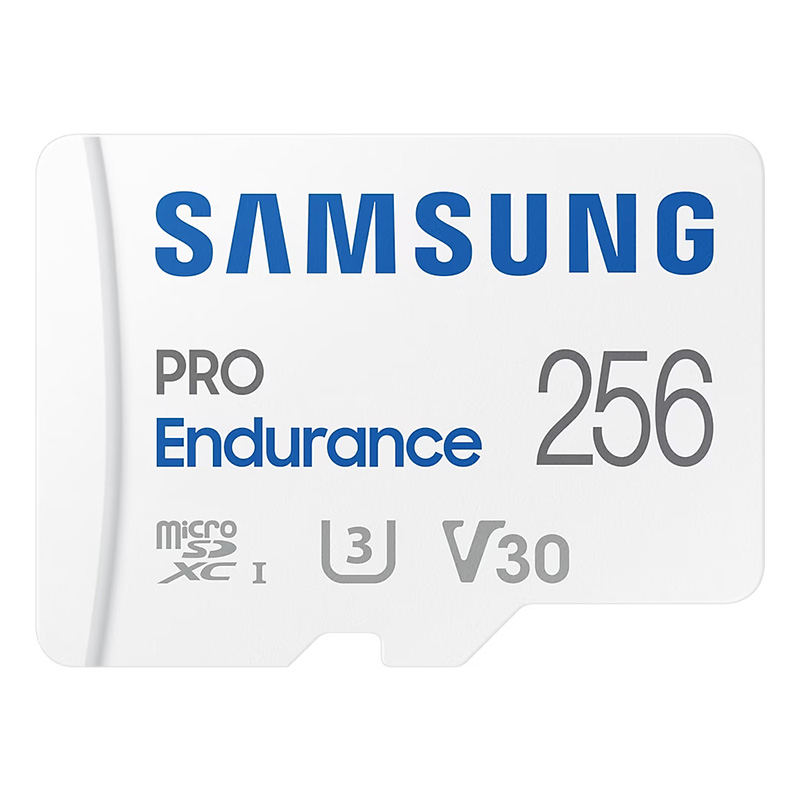 Samsung PRO Endurance 256GB UHS-I U3 V30 MicroSDXC Card with Adapter