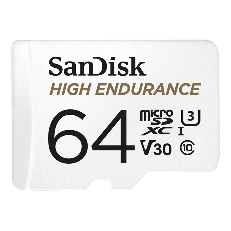SanDisk 64GB High Endurance C10 U3 V30 100MB/s MicroSDHC Card