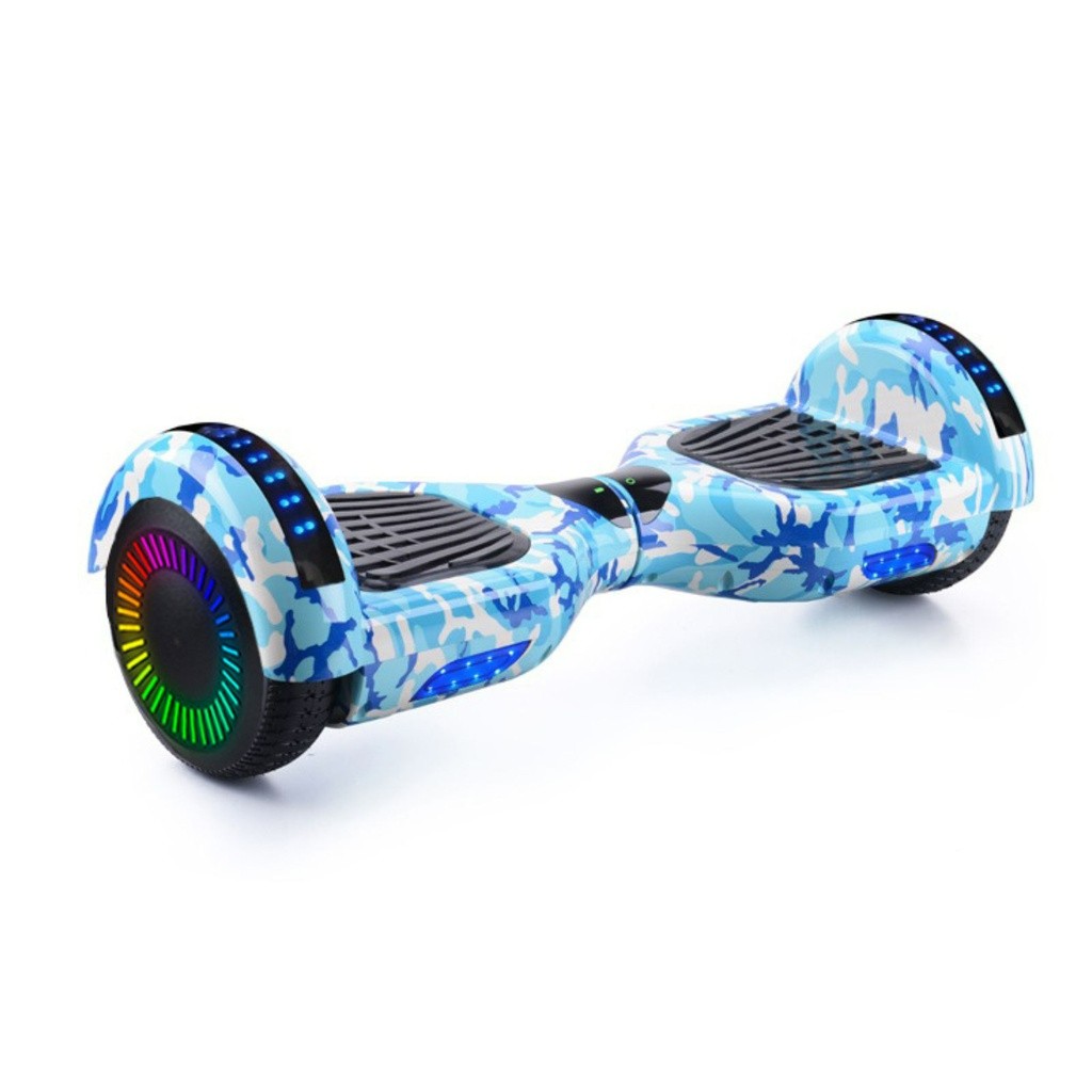 Funado Smart-S W1 Hoverboard Bluetooth Speaker Self Balancing Scooter Camouflage Blue