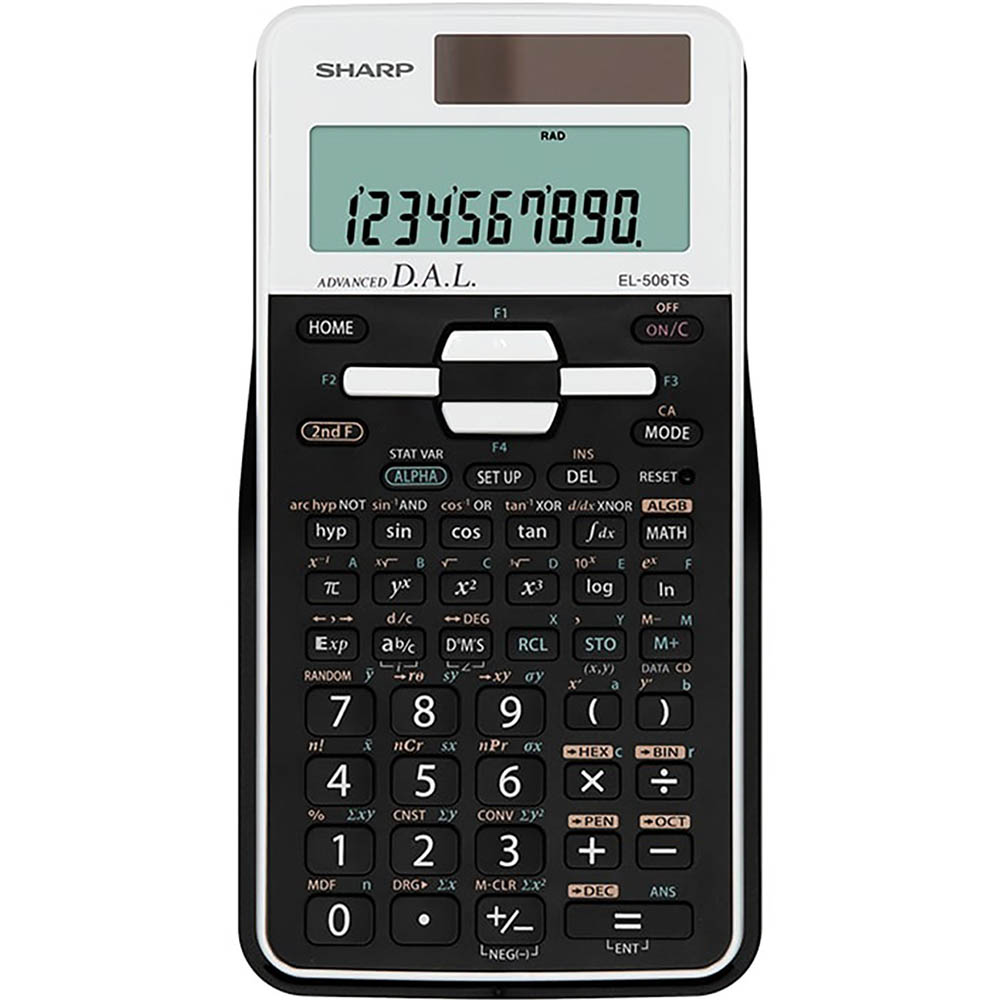 EL-506TSBWH Sharp Scientific Calculator With 470 Advance Functions - White (same as EL-506TSBWHA)