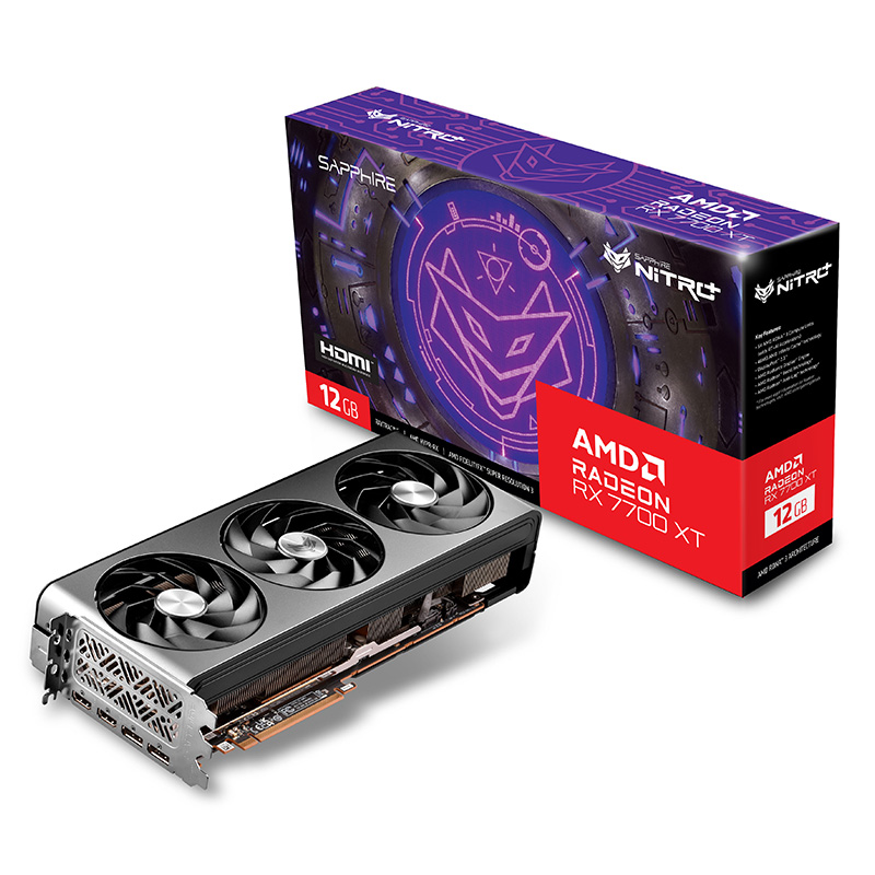 Sapphire Nitro+ Radeon RX 7700 XT 12G Graphics Card (11335-02-20G)