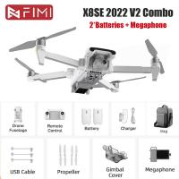 FIMI X8SE 2022 V2 8KM Camera Drone 10KM 4K Quadcopter 3-axis Gimbal w/ Megaphone