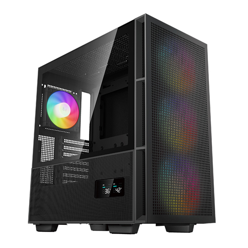 DeepCool CH560 Digital Tempered Glass Mid Tower E-ATX Case Black (R-CH560-BKAPE4D-G-1)